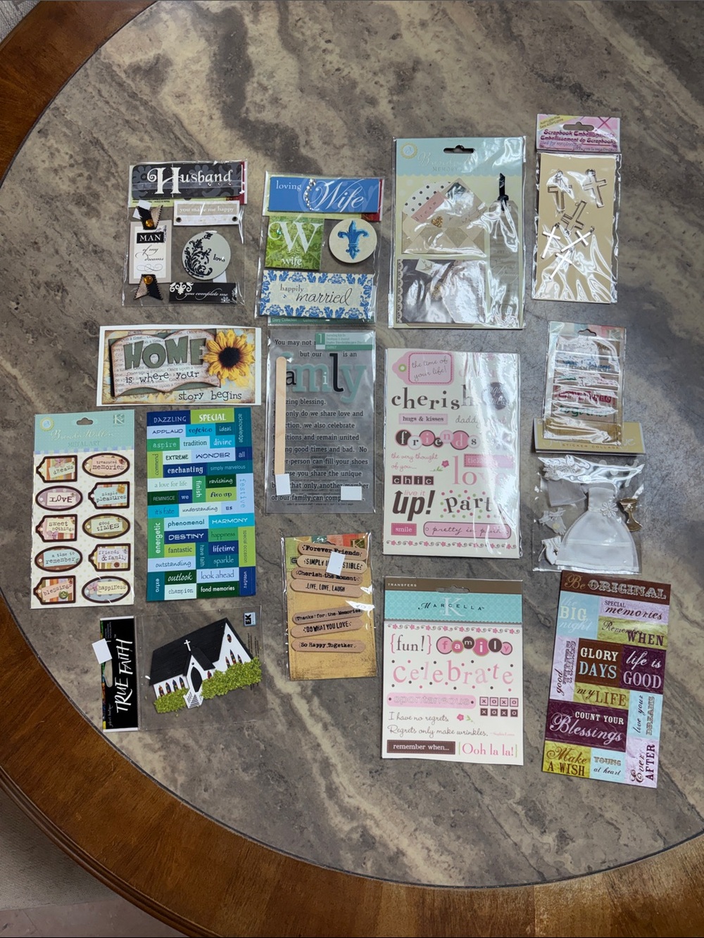 Assorted Scrapbooking Cardstock & Sticker Pack – lot 26
